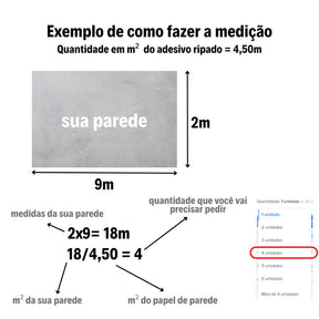 Demonstação de como fazer a medição de instalação do papel de parede ripado 3D autocolante