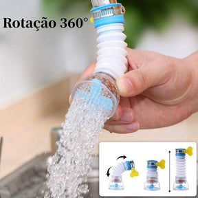 Bico de torneira estilo chuveirinho para torneiras com capacidade de girar 360