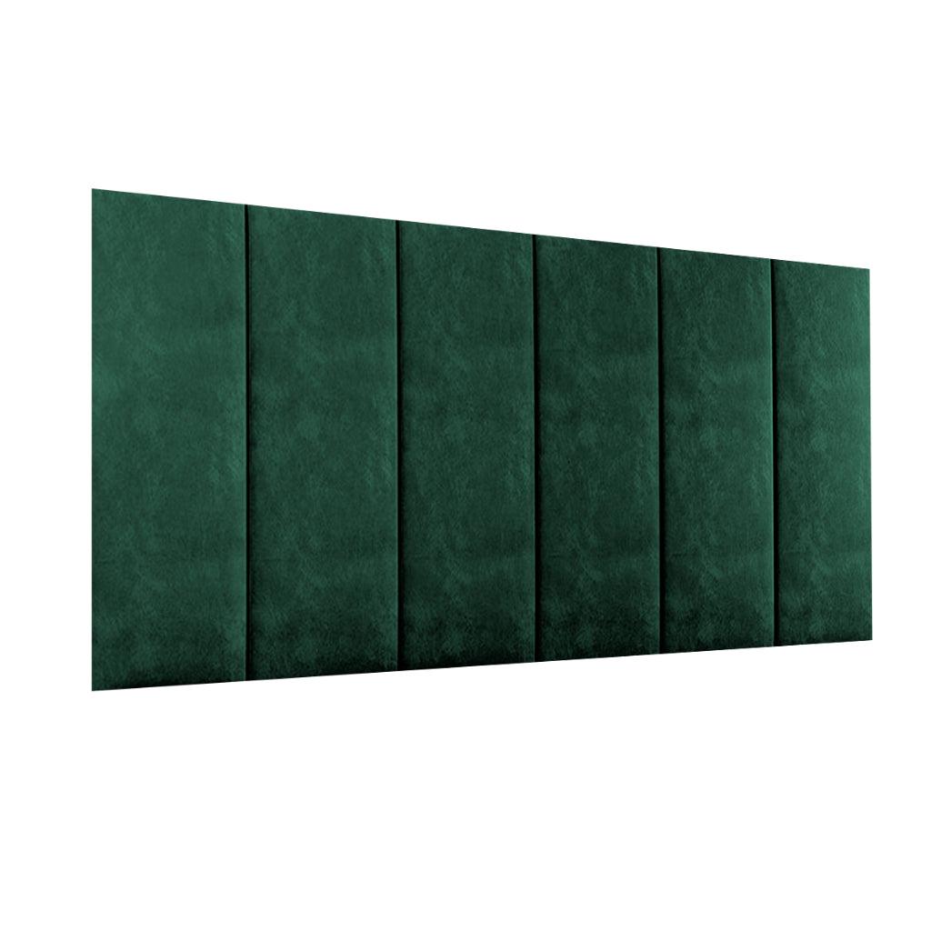 Cabeceira adesiva modular de cor verde