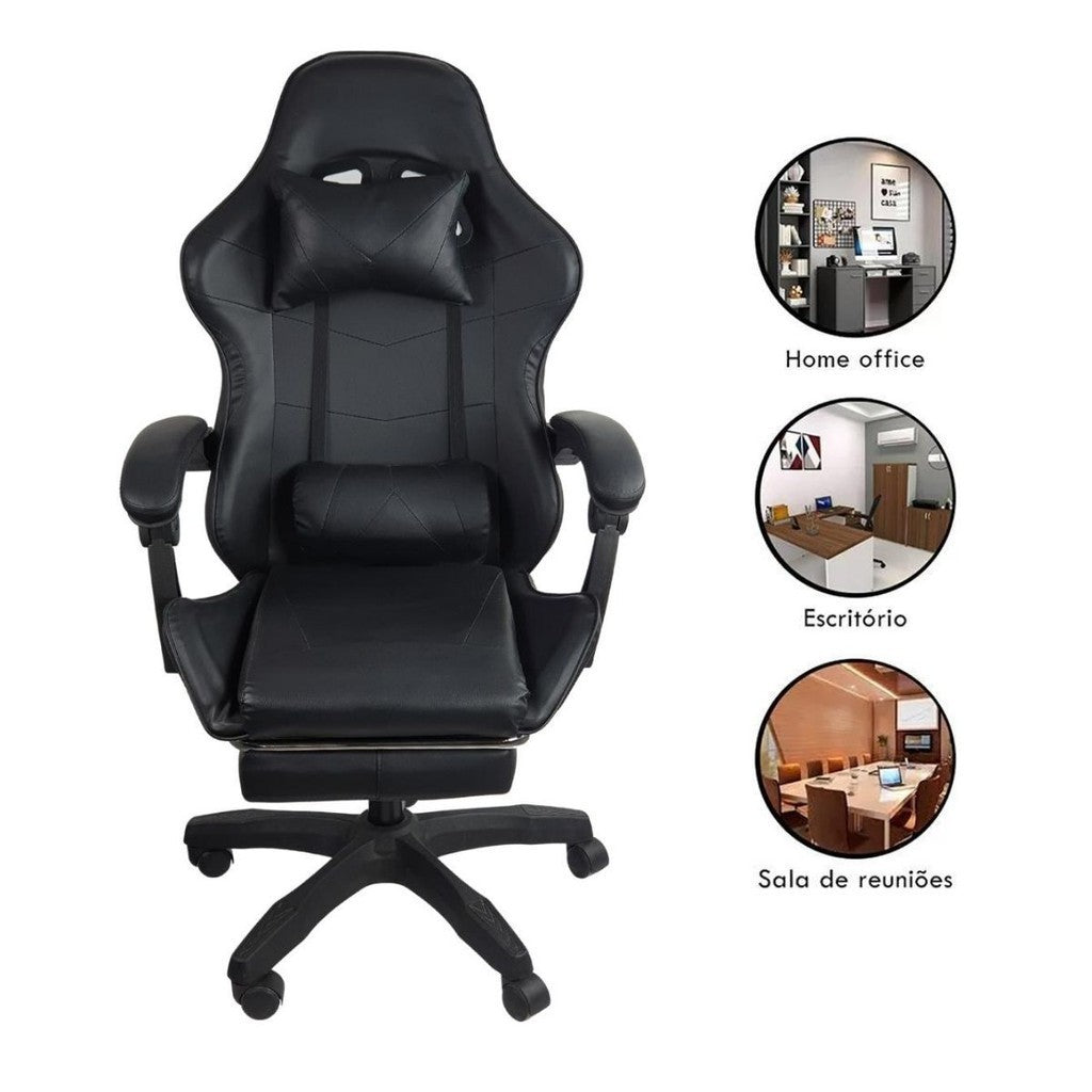 Imagem da Cadeira Gamer Stillus Ergonômica; Pode ser utilizada para Home Office; Escritório e Sala de Reuniões.