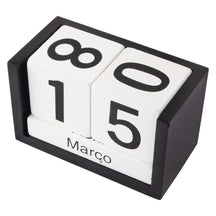 Imagem do Calendário Decorativo de Mesa Branco.