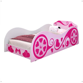 Imagem da Cama Infantil Montessoriana Segura; Modelo: Carruagem Alice Rosa.