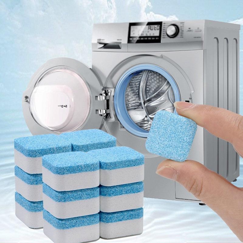 Comprimido efervescente para limpar máquina de lavar roupas