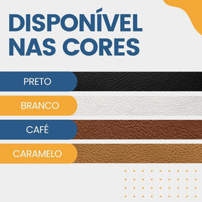 Espelho adnet de 40 centímetros pendurado por uma alça de couro disponível nas cores de alça preta, branca, café ou caramelo.