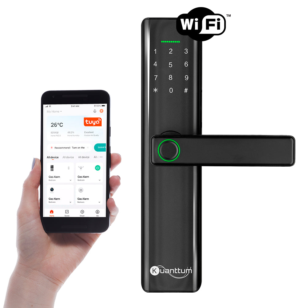 Imagem da Fechadura Digital Wi-Fi com Biometria.