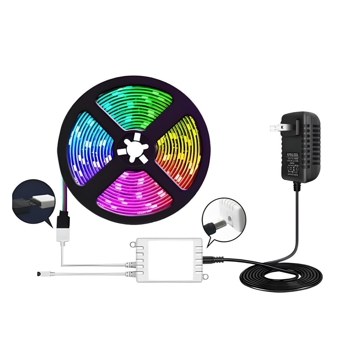 Imagem da Fita Led Rgb 5 Metros com Controle Remoto.