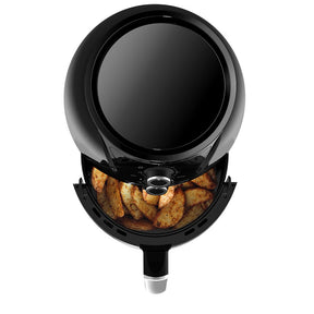 Imagem de cima da Fritadeira Air Fryer Bella Cuccina 3,8 Litros aberta.