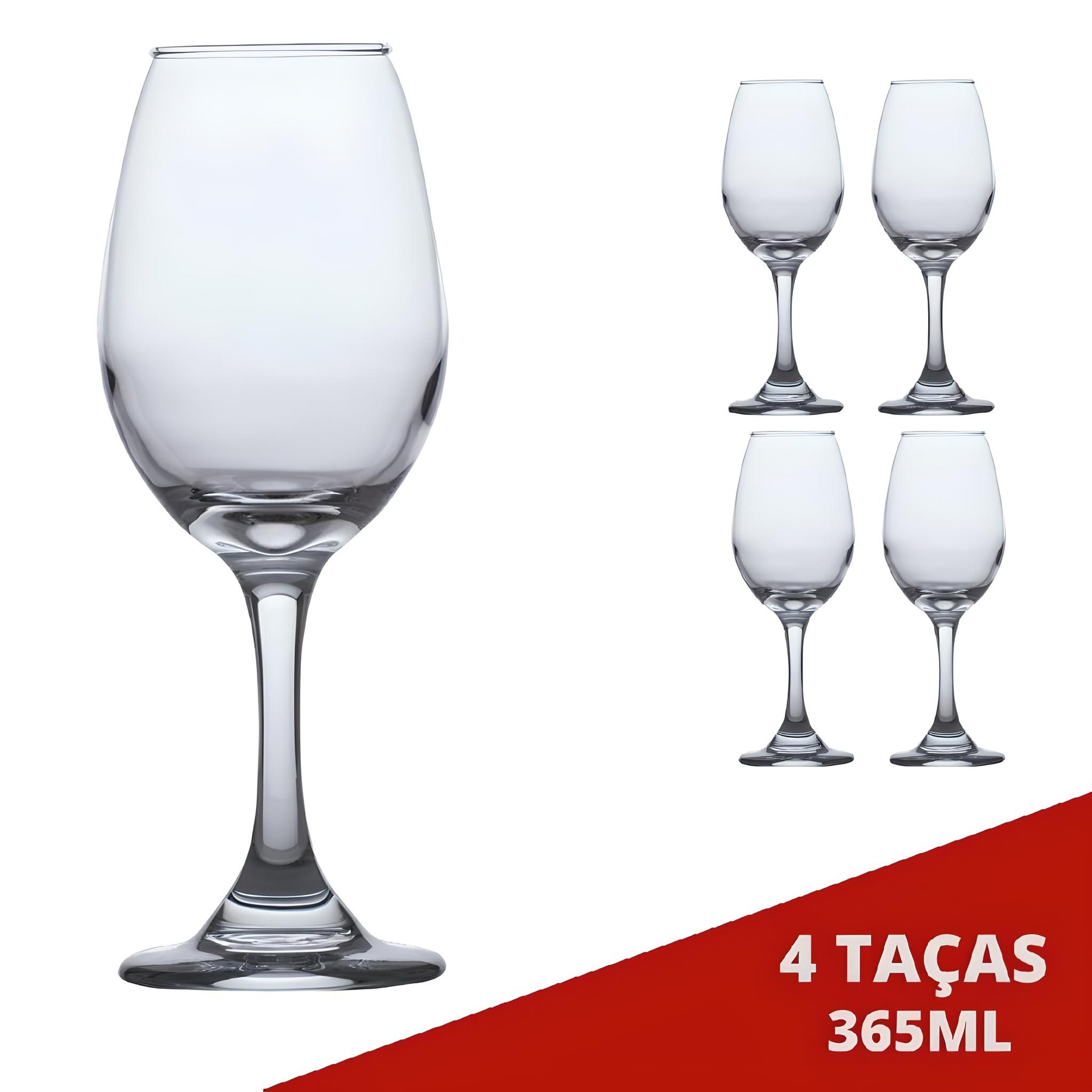 Imagem do Jogo com 4 Taças de Vinho.