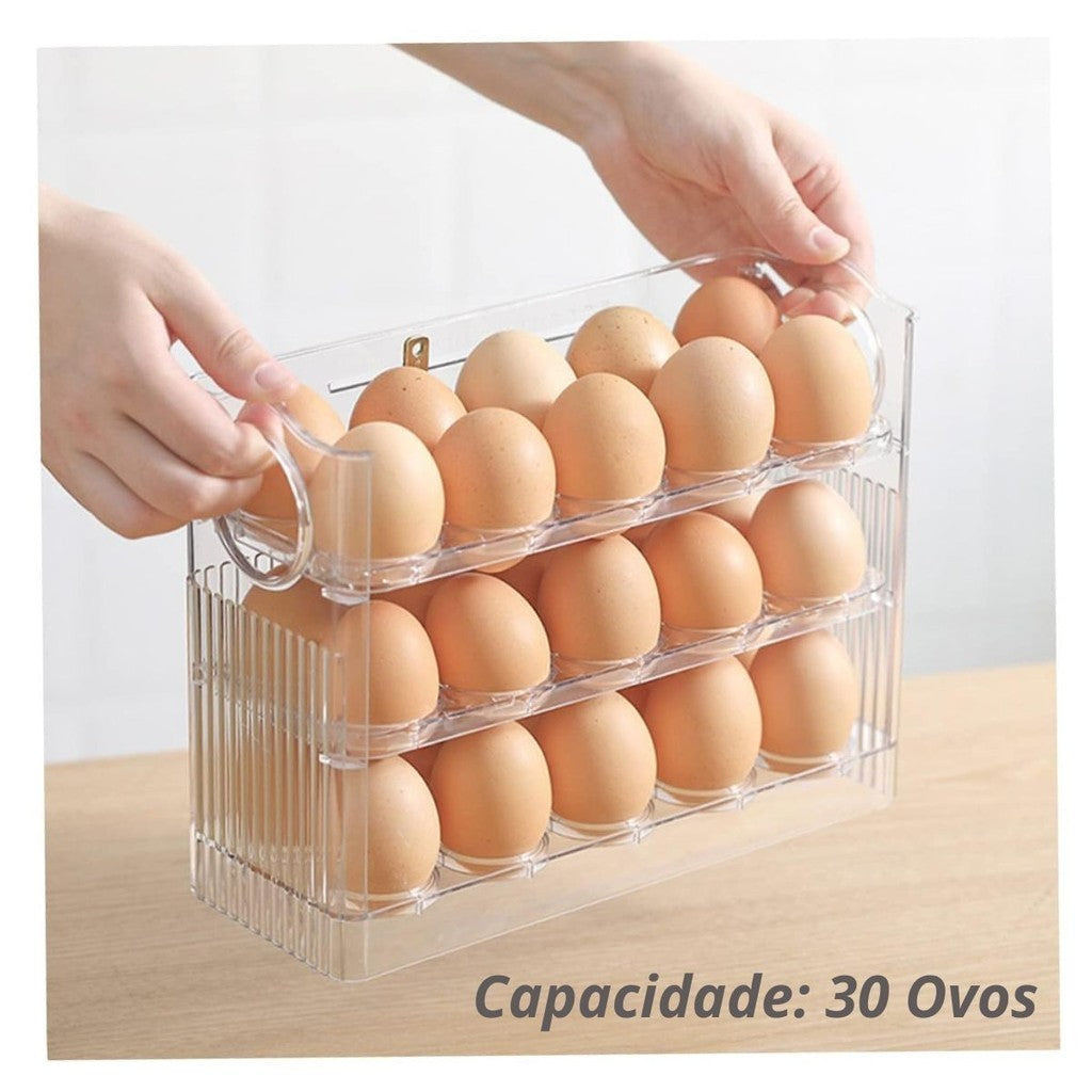 Imagem do Organizador de Ovos para Geladeira.