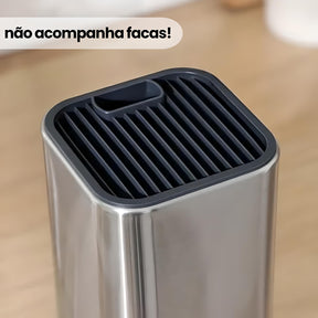 Imagem do Faqueiro de Bancada Luxo Aço Inox.