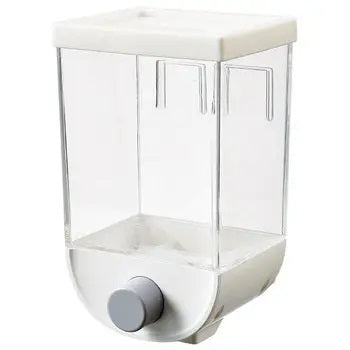 Imagem do Dispenser de Parede com Dosador para Cereais e Grãos, 1000ml branco.