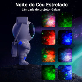 Imagem do Projetor de Luz Noturna de Astronauta com Bluetooth.