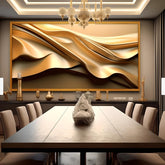 Imagem ambientada do Quadro Decorativo Luxo Golden.