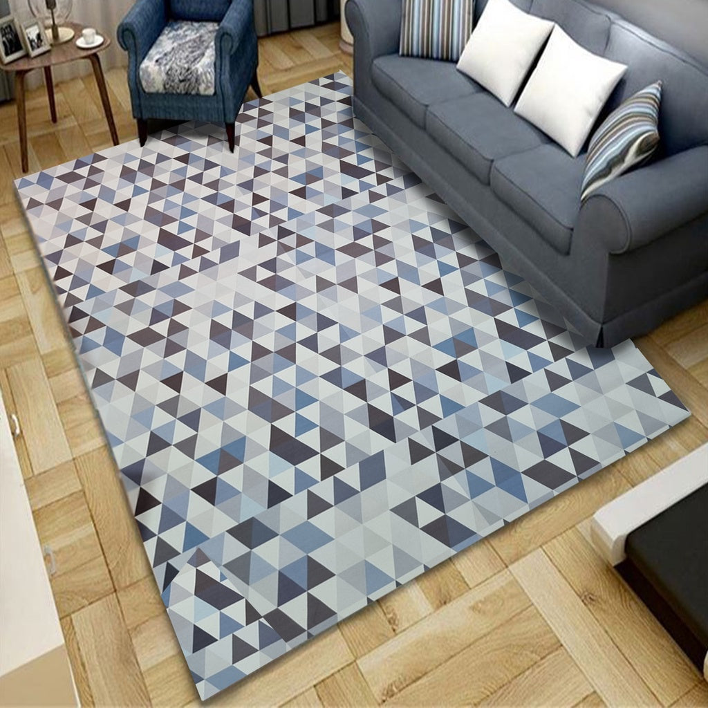 Imagem ambientada do Tapete Jacquard Luxo 2,00 x 2,40 Metros, Modelo: Mini Triangulos.