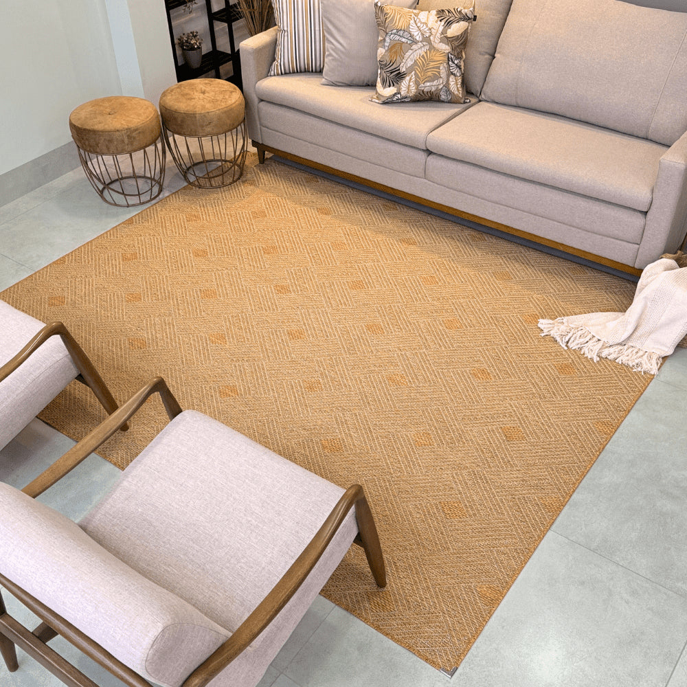 Imagem ambientada do Tapete Luxo Sisal Antiderrapante 2 X 2,50 Metros; Modelo: S-571