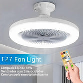 Ventilador de teto com luz de led integrada